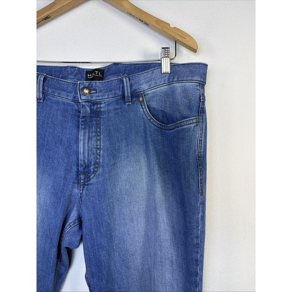 HILTL 36 X 34 Dude Denim Jeans Stretch 5-Pocket Mens straight 41480 western - Picture 2 of 14